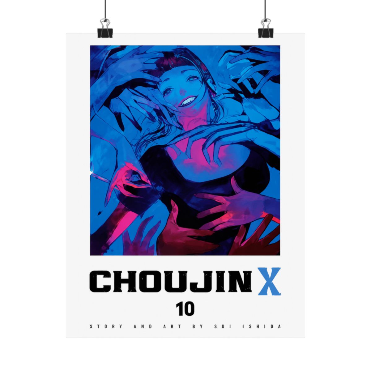 Choujin X Vol 10 Cover Art - 11x17 Poster - Ishida Sui Shonen Jump anime merch - alternate angle 5, merchandise