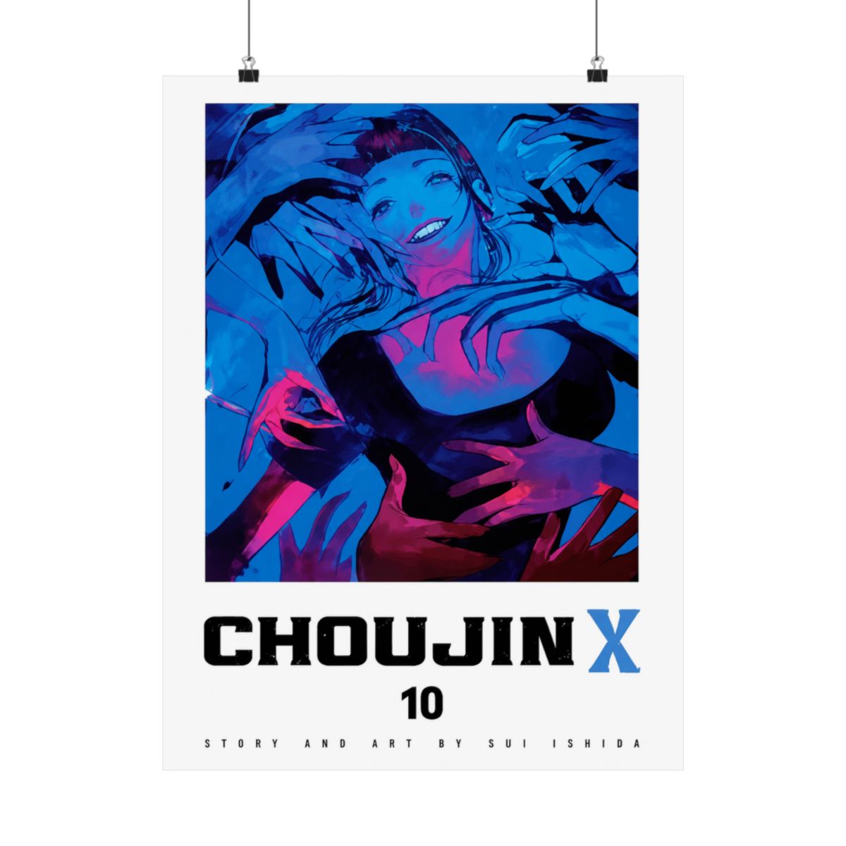 Choujin X Vol 10 Cover Art - 11x17 Poster - Ishida Sui Shonen Jump anime merch - alternate angle 2, merchandise