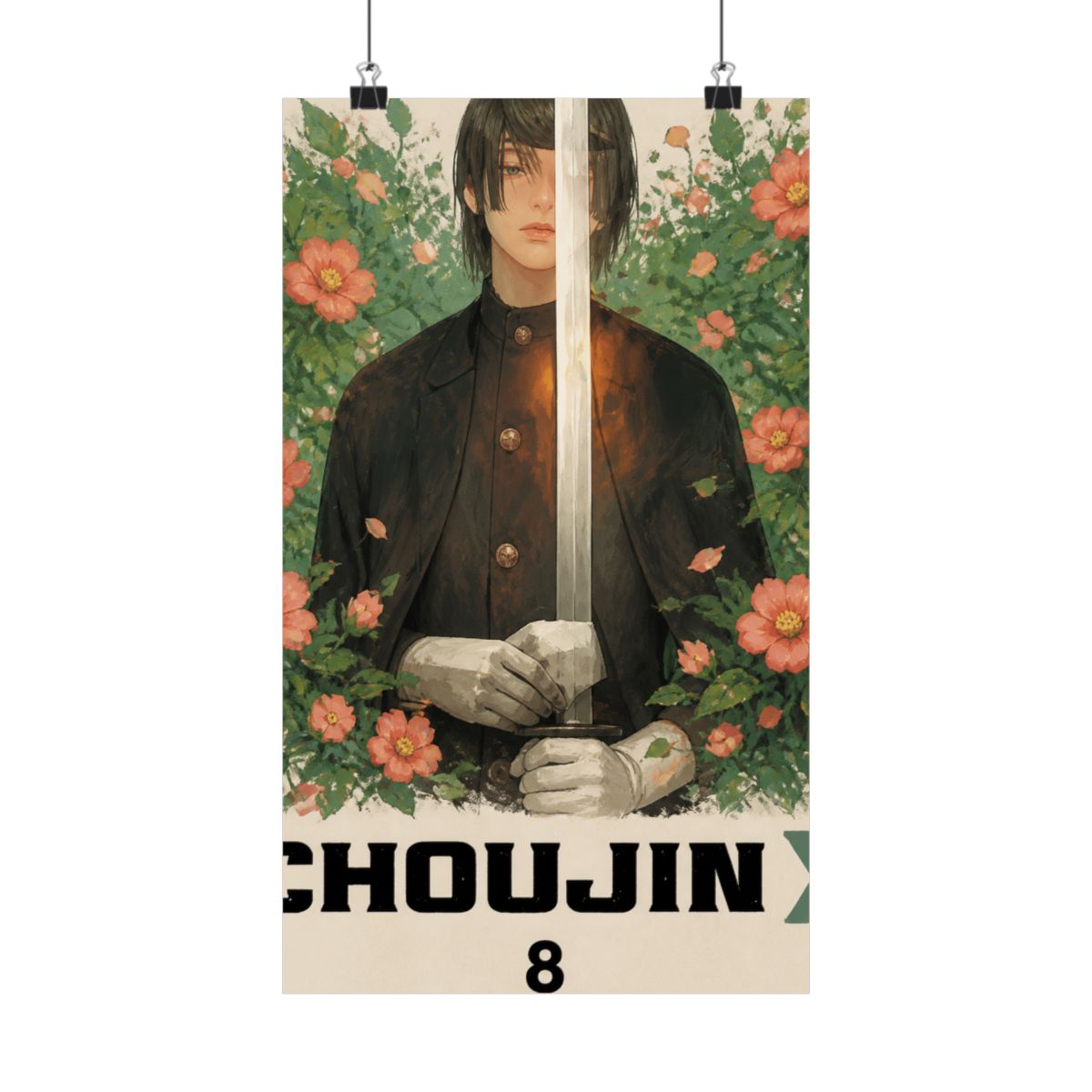 Choujin X Vol 8 Cover Art - 11x17 Poster - Ishida Sui Shonen Jump anime merch - alternate angle 2, merchandise