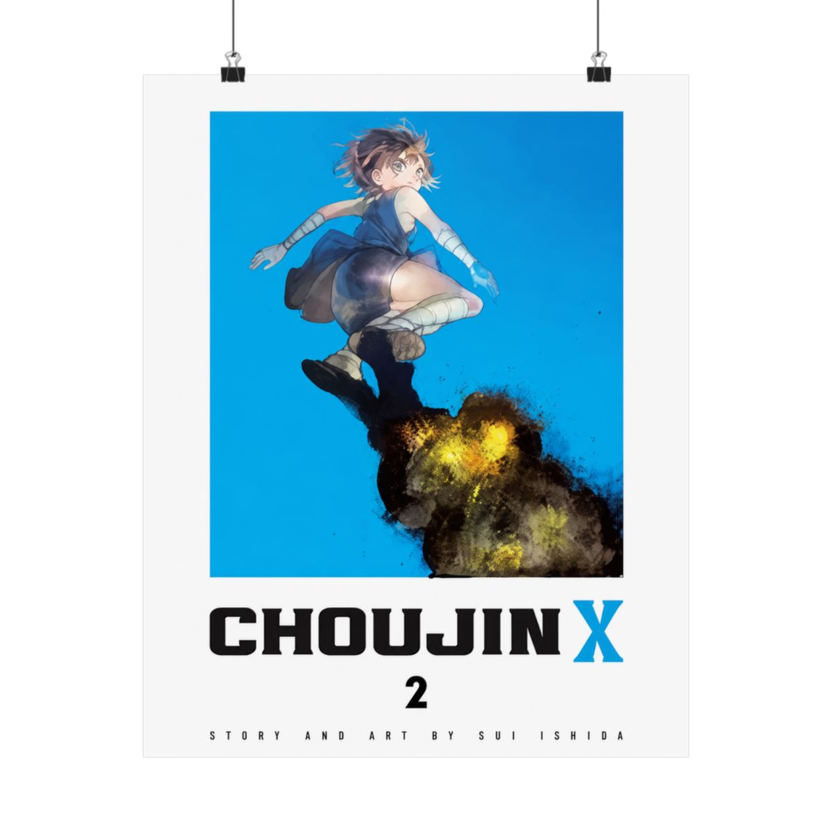 Choujin X Vol 2 Cover Art - 11x17 Poster - Ishida Sui Shonen Jump anime merch - alternate angle 2, merchandise