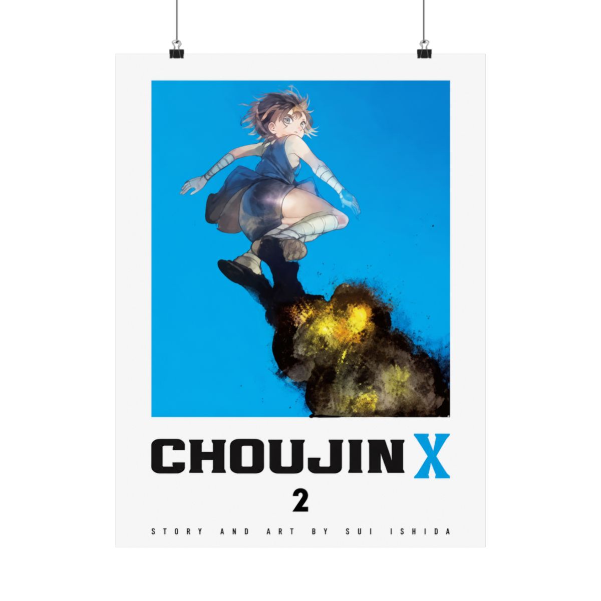 Choujin X Vol 2 Cover Art - 11x17 Poster - Ishida Sui Shonen Jump anime merch - alternate angle 1, merchandise