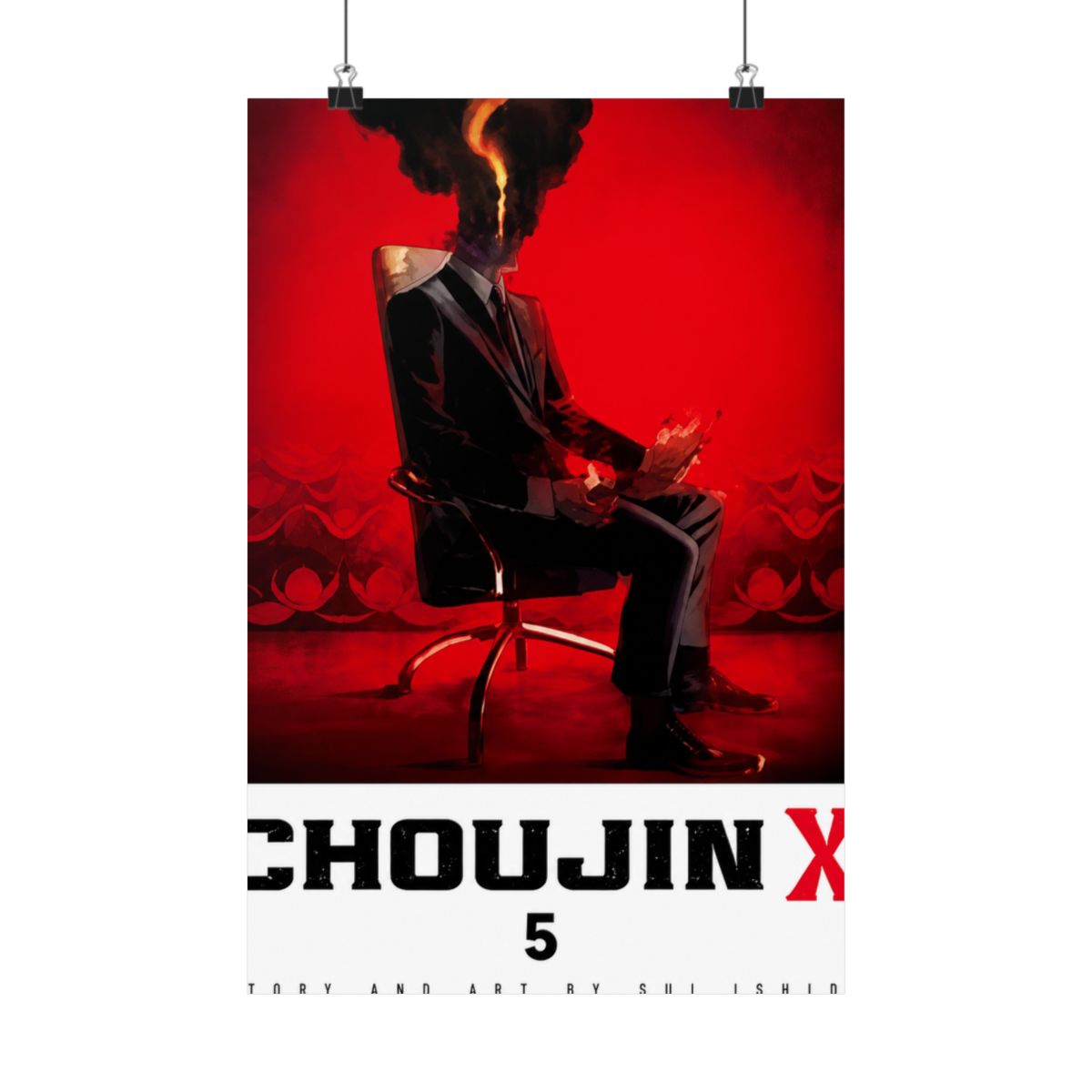 Choujin X Vol 5 Cover Art - 11x17 Poster - Ishida Sui Shonen Jump anime merch - alternate angle 5, merchandise
